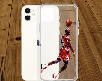 Michael Jordan iPhone Case | Chicago Bulls | Jumpman Watercolor Painting | NBA Phone Case