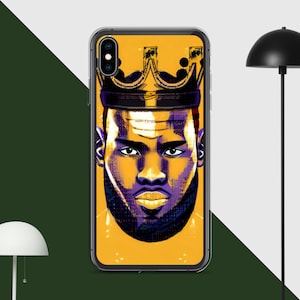 LeBron James Lakers iPhone Case - Crowned King of the Lakers!