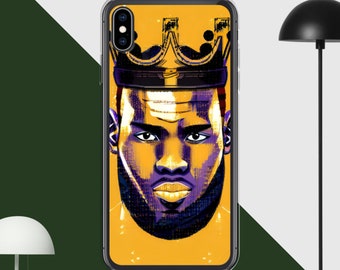 LeBron James Lakers iPhone Case - Crowned King of the Lakers!
