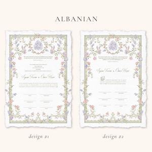 A4 Nikkah Certificate Pastel Floral | Dini Nikah Belgesi Akdi Hatıra | Islamic Marriage Contract Wedding Muslim Keepsake image 13