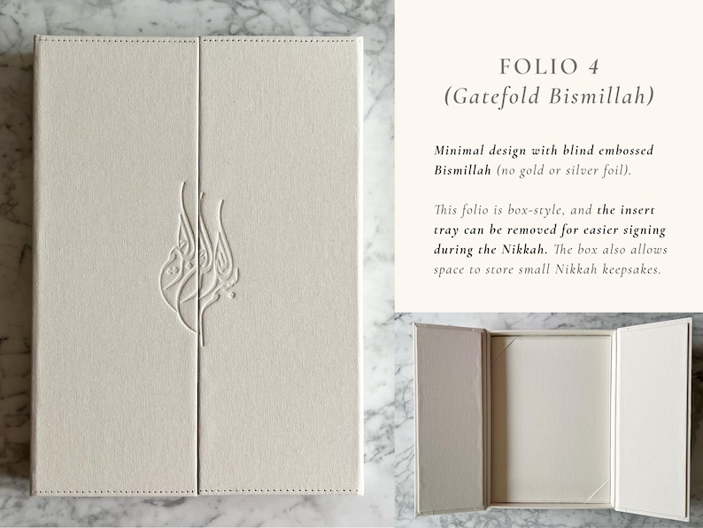 Certificato A4 Nikkah Floreale Oro / Dini Nikah Belgesi Akdi Hatıra / Contratto di matrimonio islamico Matrimonio Musulmano Ricordo immagine 6