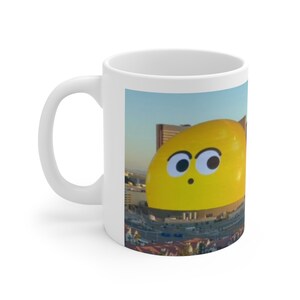 Las Vegas Sphere Wide Eye Taza de cerámica 11oz