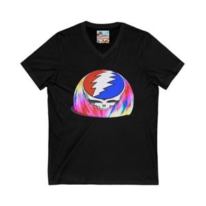 Las Vegas Sphere Dead and Company Short Sleeve V-Neck Tee, Grateful Dead, Dead and Company, theDead, Jerry Garcia T-Shirt, Shakedown Street,