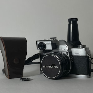 Minolta SR-1 with Auto Rokkor PF 1:1.8/55mm, angleviewer and SR Meter 2
