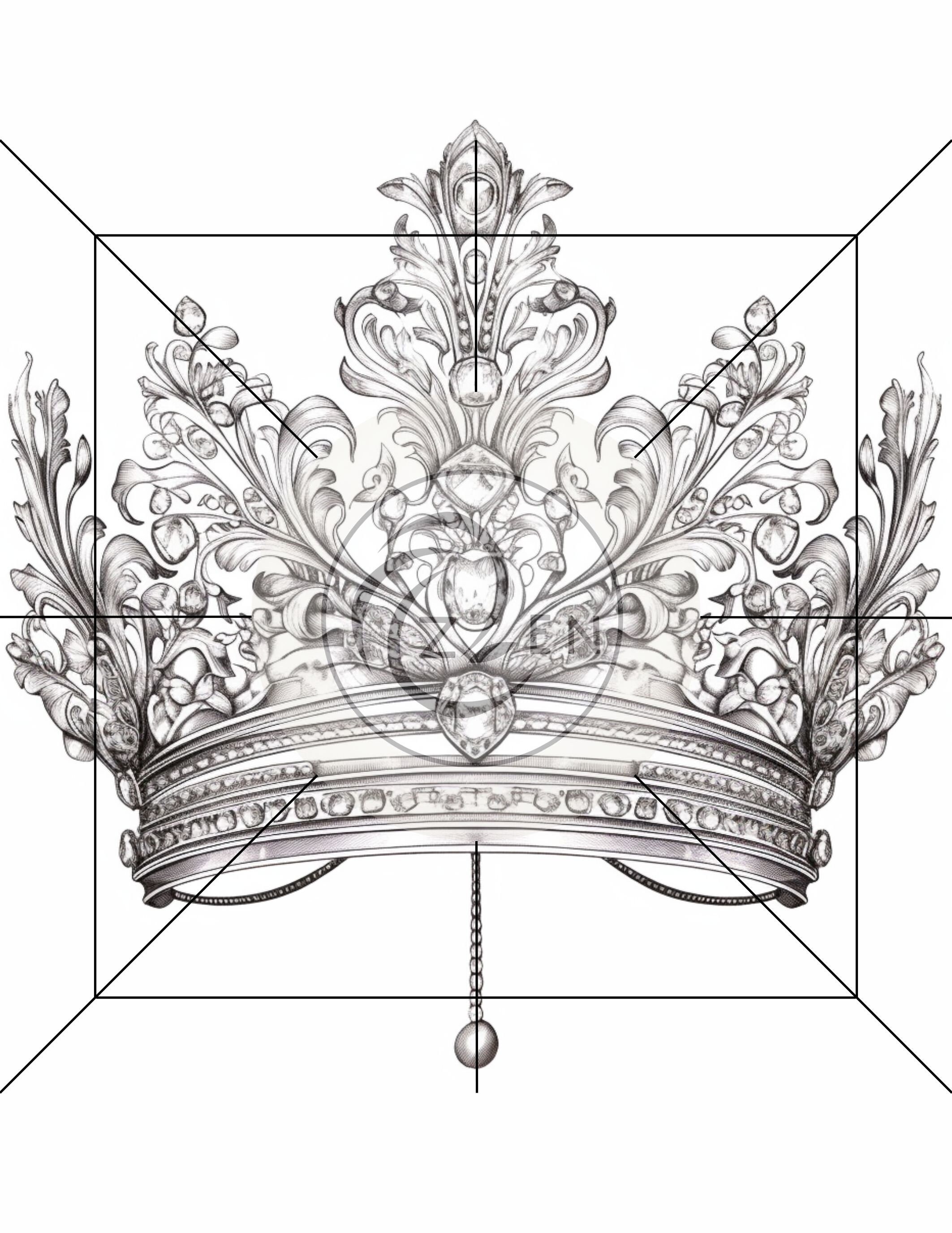 Tiara Jewelry Coloring Pages Jewellery Jewelry Coloring Etsy