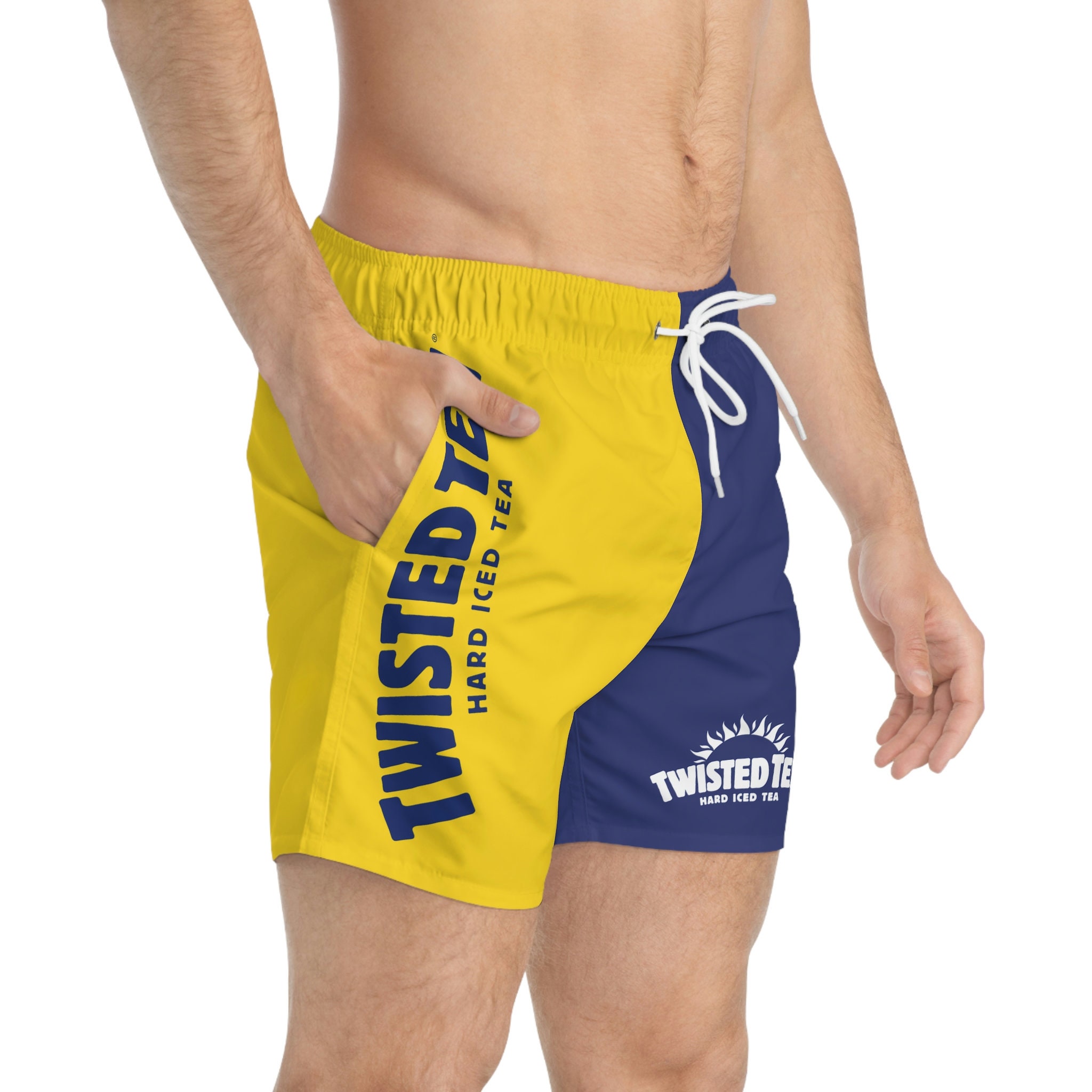 Twisted Tea Beer Swim Trunks-Shorts