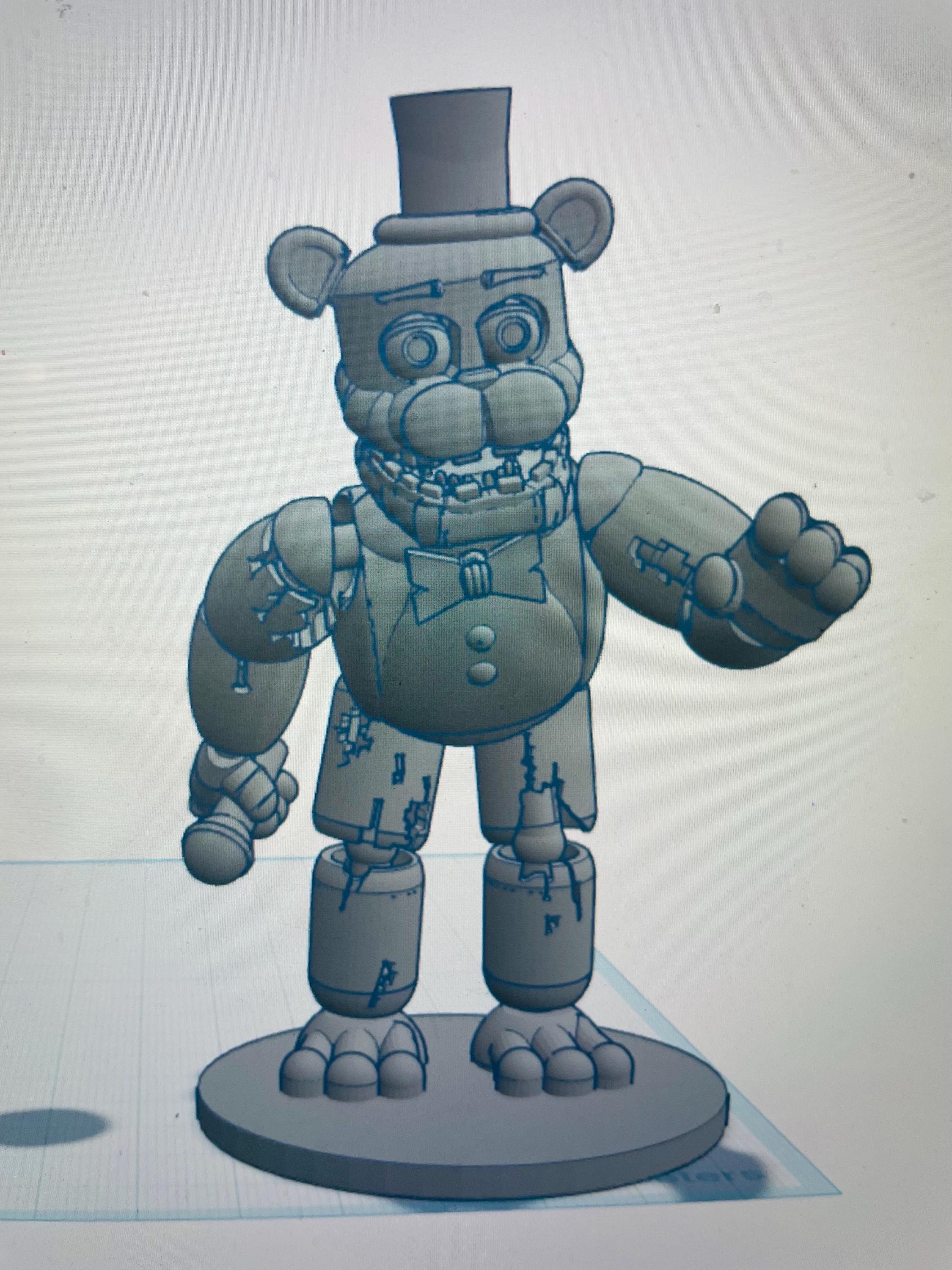 Choose Your Own Unpainted Withered Freddy Figure, Five Nights at