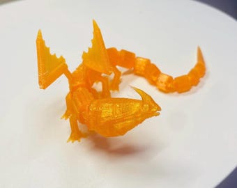 Articulated Fireworm How to Train Your Dragon 3D Printed Dragon - Series 2