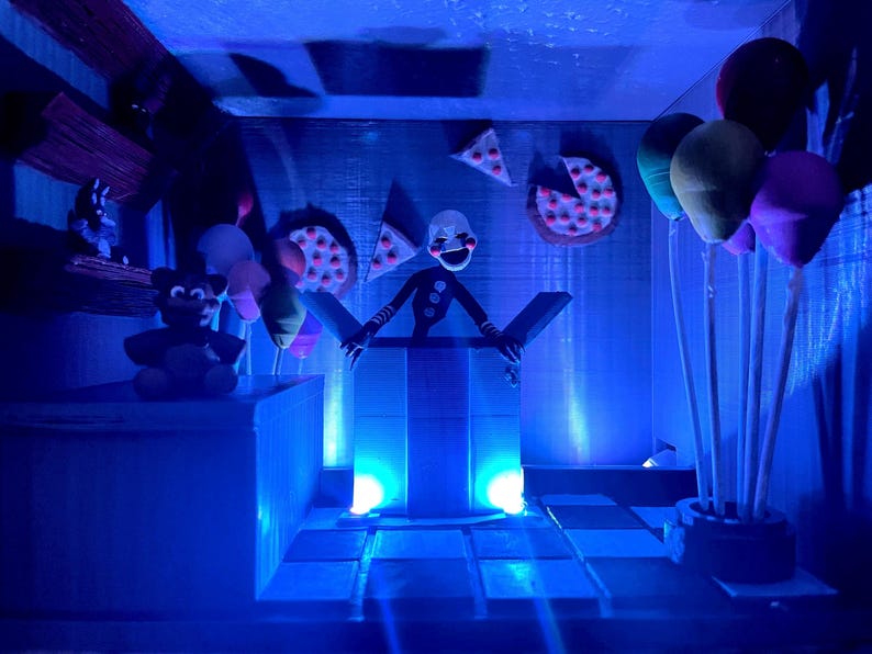Diorama de caja de música con marioneta LED de Five Nights at Freddy’s 2 imagen 6
