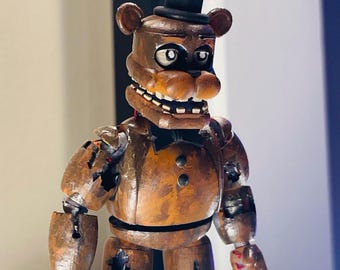 Five Nights at Freddy's 2, Withered Freddy Hand Painted Figure - Etsy