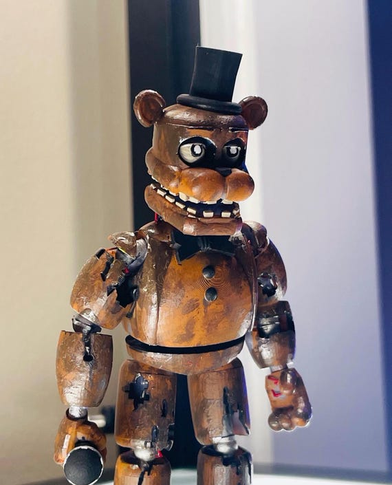 YOU TOOZ Withered Freddy フィギュア fnaf フレディ Five Nights at Freddy's 2, Withered Freddy Figure - Etsy