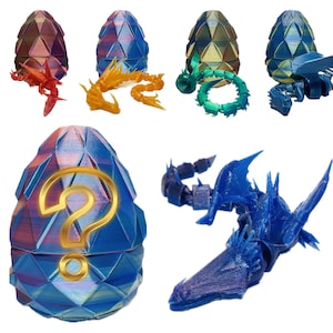 Como Treinar o Seu Dragão - Ovo de Dragão Misterioso Articulado e Impresso em 3D - Série 1
