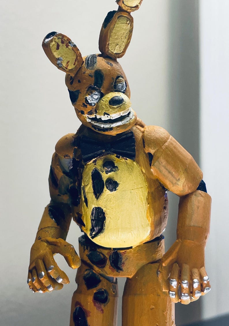 Custom Yellow Rabbit Figure Five Nights at Freddys, the Yellow Rabbit Figure - Etsy