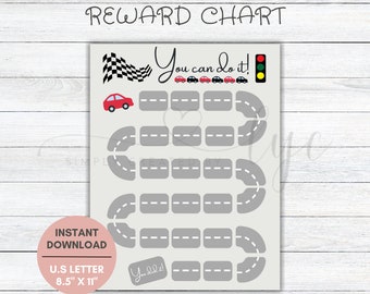Printable Kids Reward Chart, Printable Chart For Kids Behavior, Kids Reward Chart, Toddler Potty Reward Chart, Potty Training Chart Goals