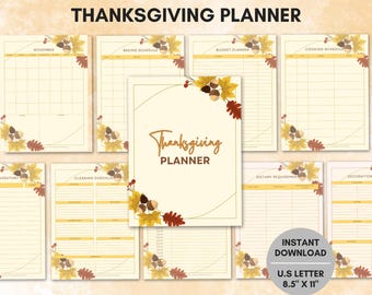 Thanksgiving-Planer, Feiertagsmahlzeit-Organizer