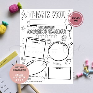 Teacher Appreciation Card, Thank You Teacher, Teacher Gift Idea, Personalized Teacher Appreciation Gift, Teacher Thank You Gift