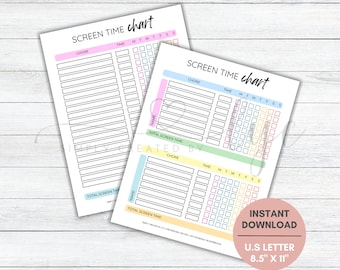 Schermtijdgrafiek, schermtijd verdienen, afdrukbare schermtijdtracker voor kinderen, schermtijdgrafiek verdienen, tijdgrafiek kinderscherm