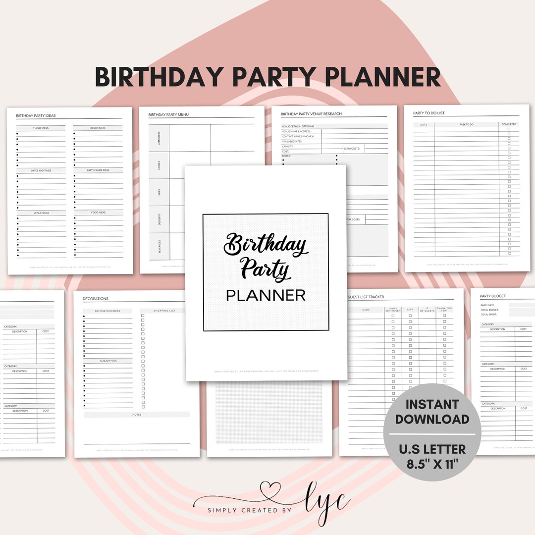 Birthday Party Planner, Event Organizer, Party Organizer - Etsy