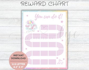 Printable Kids Reward Chart, Printable Chart For Kids Behavior, Kids Reward Chart, Toddler Potty Reward Chart, Potty Training Chart Goals