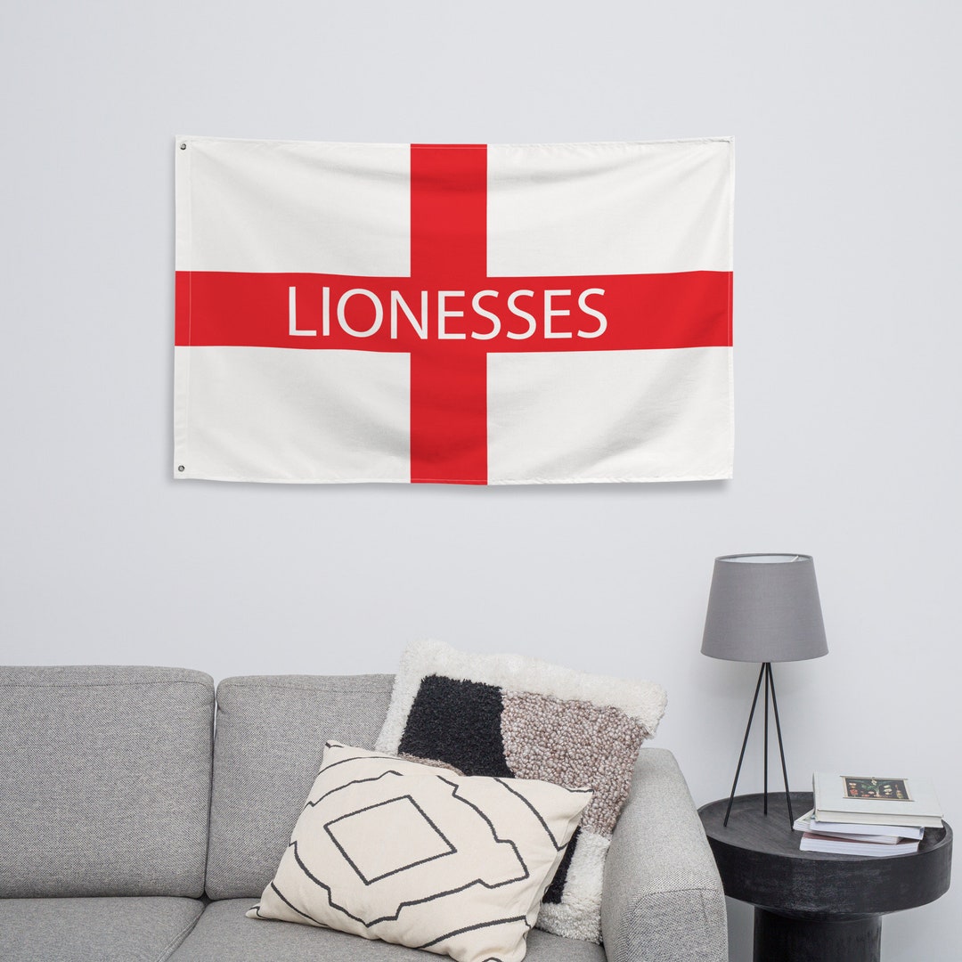 England Women's Lionesses Flag Etsy