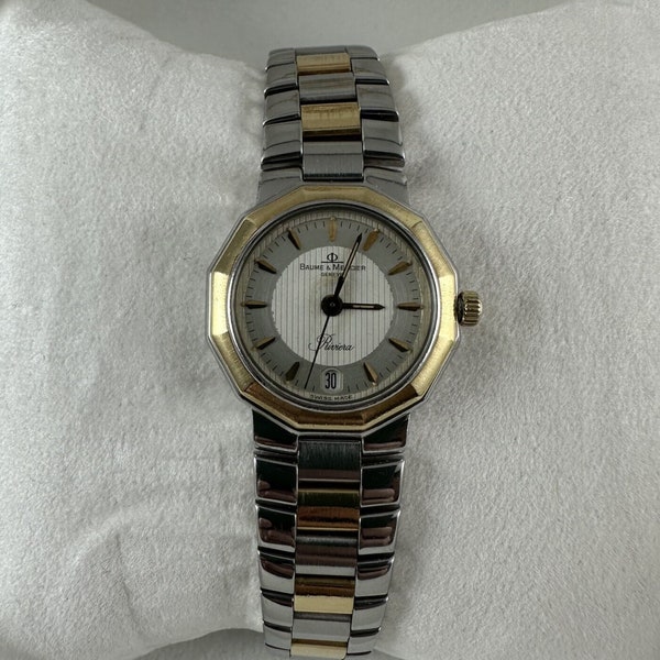 18K Yellow Gold and Stainless Steel Baume & Mercier Timepiece
