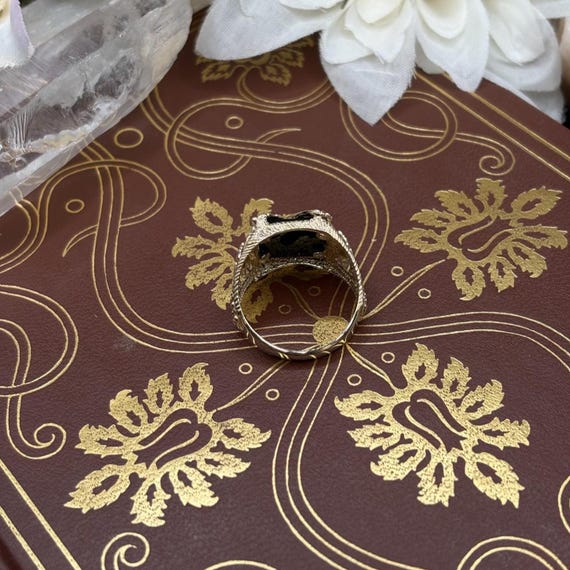 10k Black Hills Gold Eagle Ring - image 5