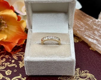 14k Yellow Gold Diamond Band