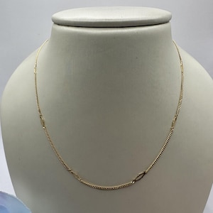 14k Yellow Gold 24&quot; Fancy Chain