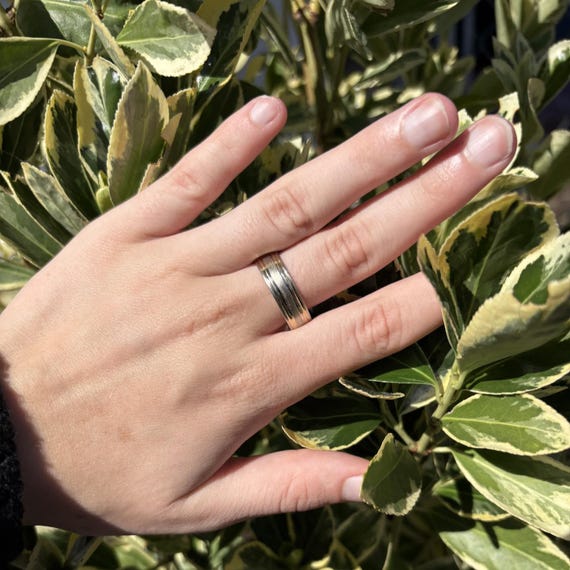 14k Two-Tone Band