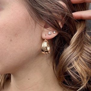 10k Yellow Gold Hoop Earrings