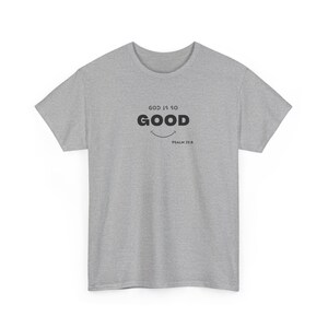 Ropa de mujer unisex, camiseta cristiana exótica, simple de la iglesia, camiseta de Dios es bueno, ropa inspirada en el Espíritu Santo, ropa para cada temporada, imagen 8
