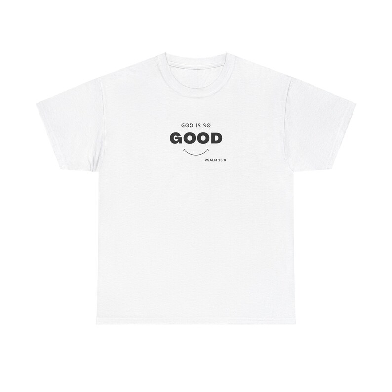 Ropa de mujer unisex, camiseta cristiana exótica, simple de la iglesia, camiseta de Dios es bueno, ropa inspirada en el Espíritu Santo, ropa para cada temporada, imagen 1