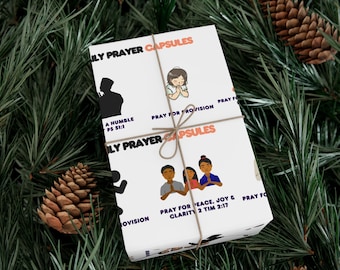 Versículos bíblicos Bendiciones Oraciones con un corazón agradecido Papeles para envolver regalos
