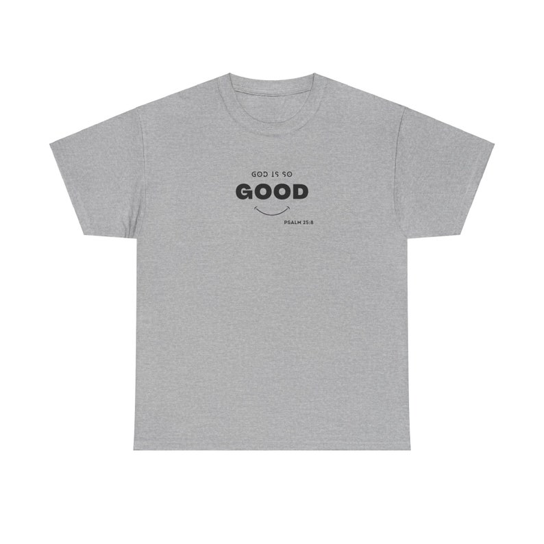 Ropa de mujer unisex, camiseta cristiana exótica, simple de la iglesia, camiseta de Dios es bueno, ropa inspirada en el Espíritu Santo, ropa para cada temporada, imagen 2