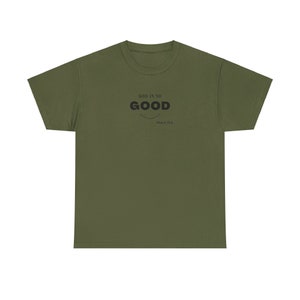 Ropa de mujer unisex, camiseta cristiana exótica, simple de la iglesia, camiseta de Dios es bueno, ropa inspirada en el Espíritu Santo, ropa para cada temporada, imagen 3