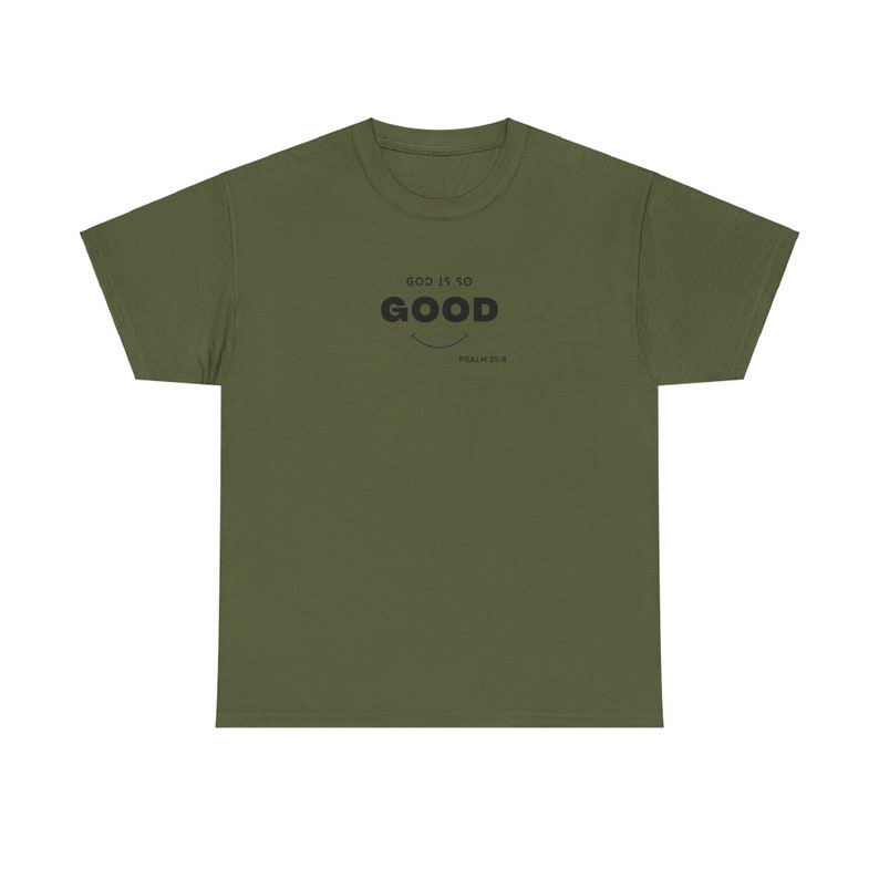 Ropa de mujer unisex, camiseta cristiana exótica, simple de la iglesia, camiseta de Dios es bueno, ropa inspirada en el Espíritu Santo, ropa para cada temporada, imagen 3