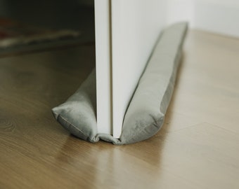 Double Door draft stopper Custom sizes Noise door stopper Velvet door draft stopper Big variety of colors