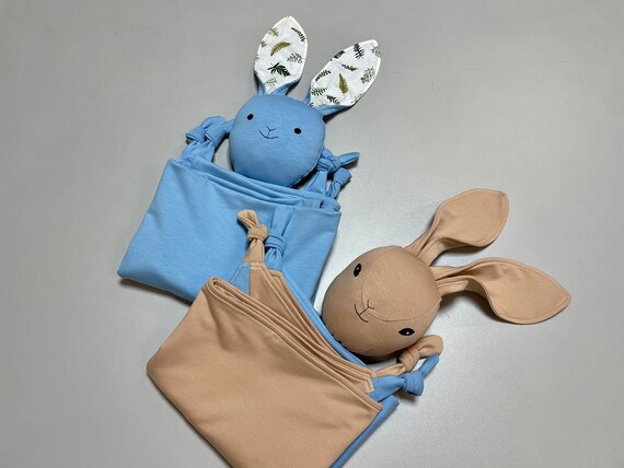 Giant Bunny 28 Security Blanket Calming Toy for Adults Children Hug Toy for Anxiety Extra Large Lovey Sensory Soft Bunny Cotton jersey Etsy