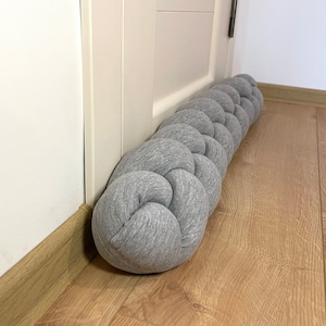 Braided pillow for bed Knot Cushion Chunky Soft Draft Stopper for Kids room Decor noise Light Protector Door Window Cute stopper Home decor