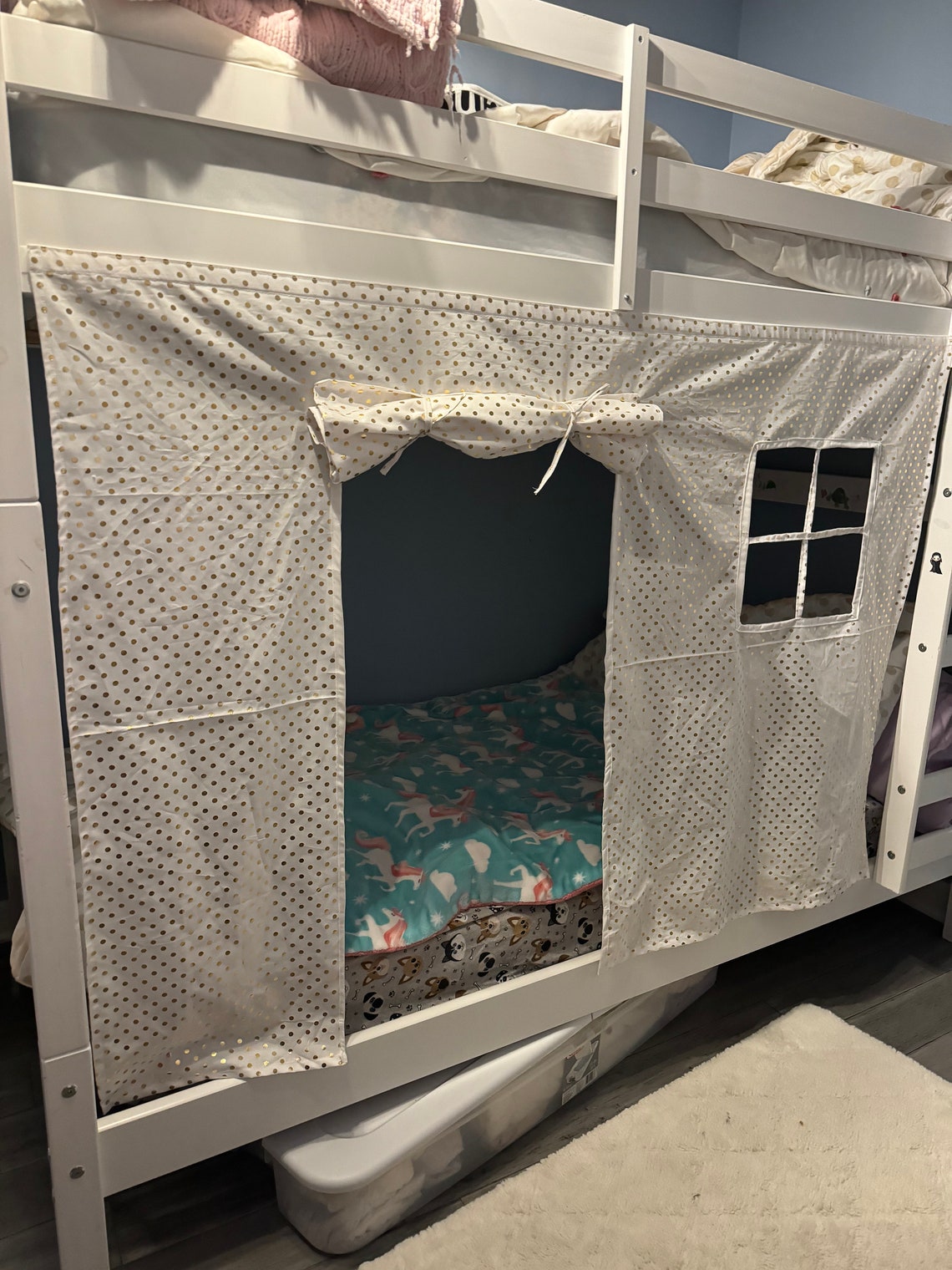 Bunk Bed Curtain Ikea Kura Breathable Twin Loft Bed Underbed Curtain