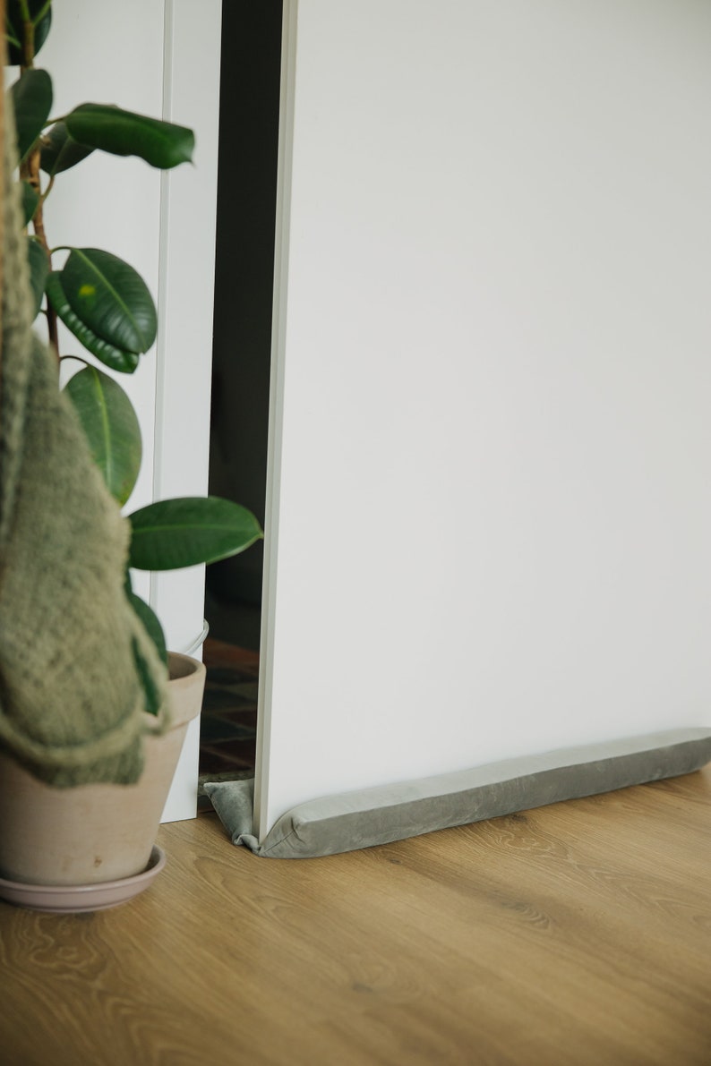 Velvet Draft Stopper: Double Door Window Noise Blocker Custom Size - Etsy