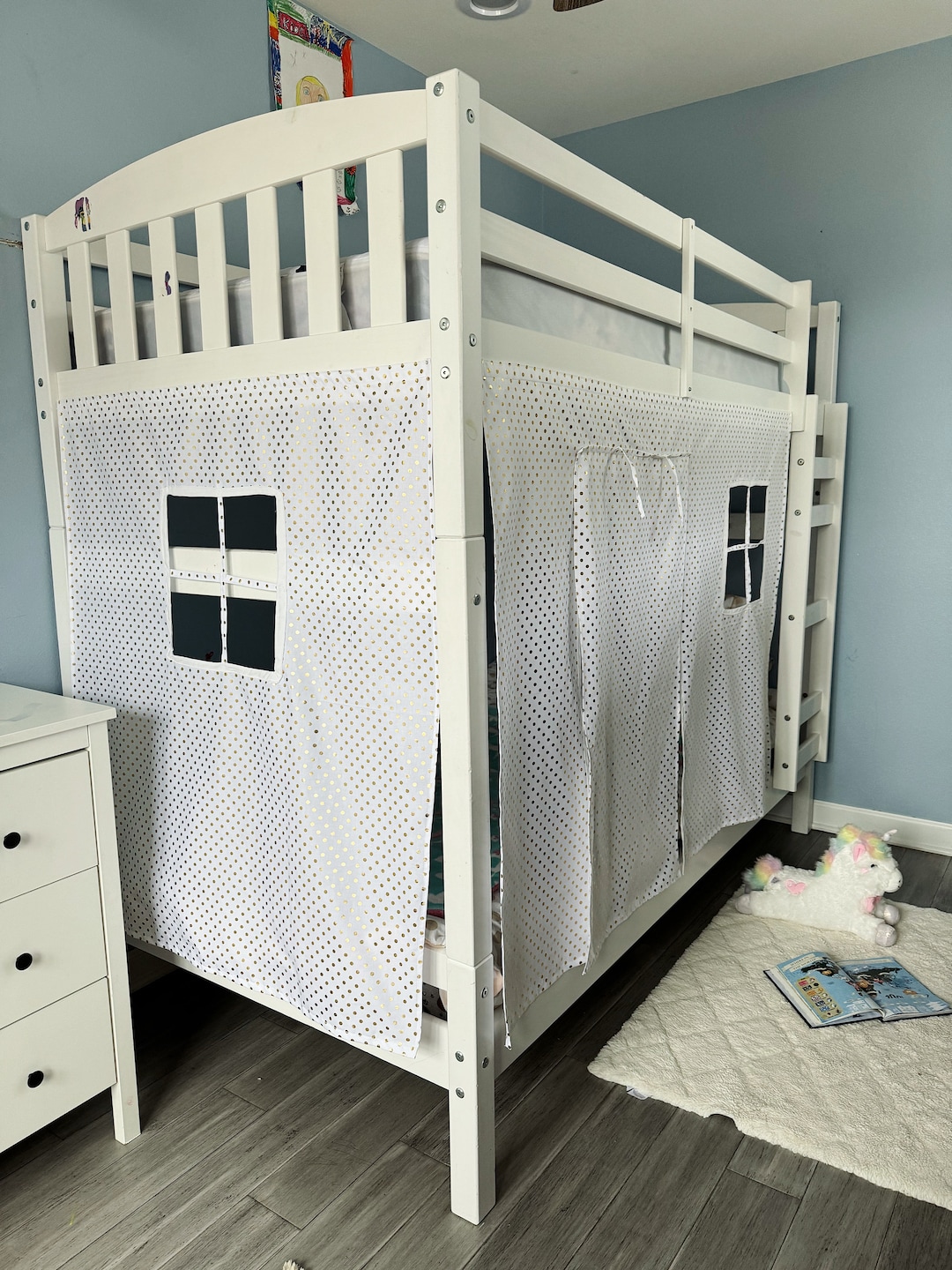 Curtain Bunk Bed Ikea Kura Breathable Twin Loft Bed Underbed Curtain