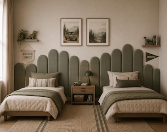 Accent Wall Panels Fabric Soft Headboard Upholstered Padded Kids Room Decor Custom