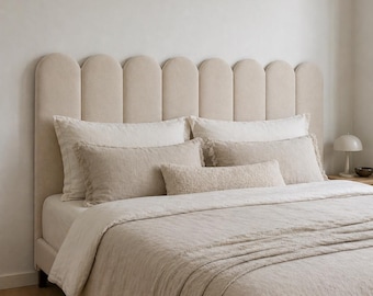 Custom Velvet Headboard Panels Easy Attach Upholstered Wall Headboard Modular Foam Bed Headboard Luxury Velvet Headboard, Oval Square Panels