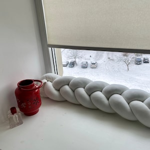 Window air blocker braided Barrier draft stopper Door Guard  Noise Barrier Light Custom size stopper lightweighted WASHABLE