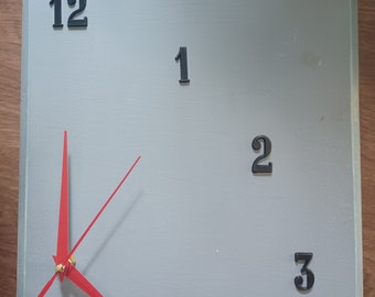 Homemade Wood Square Offset Wall Clock