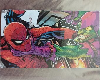 Imán de cómic de Spider-Man vs. Duende Verde