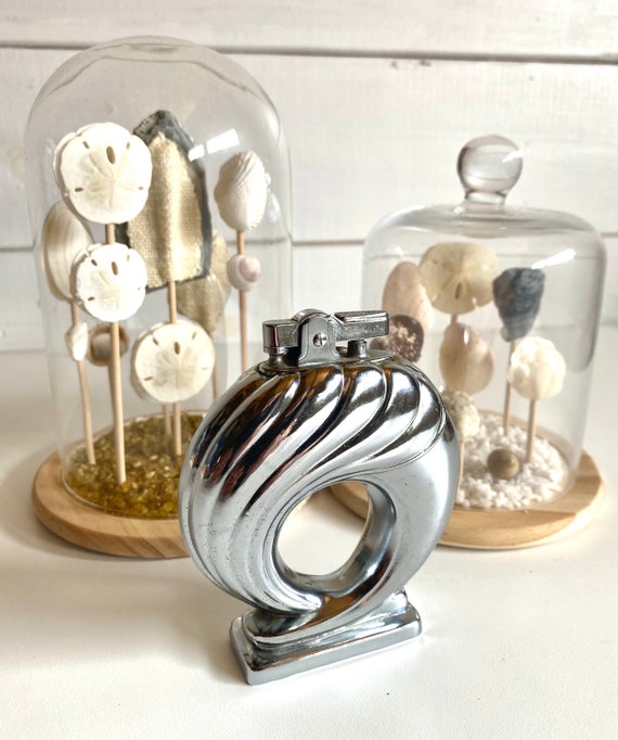 300年の時の重み　古書 2巻セット アンティーク　革装丁 Vintage Art Deco Metal Table Lighter | Smoking Accessories