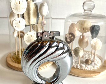 Vintage Art Deco Metal Table Lighter | Smoking Accessories