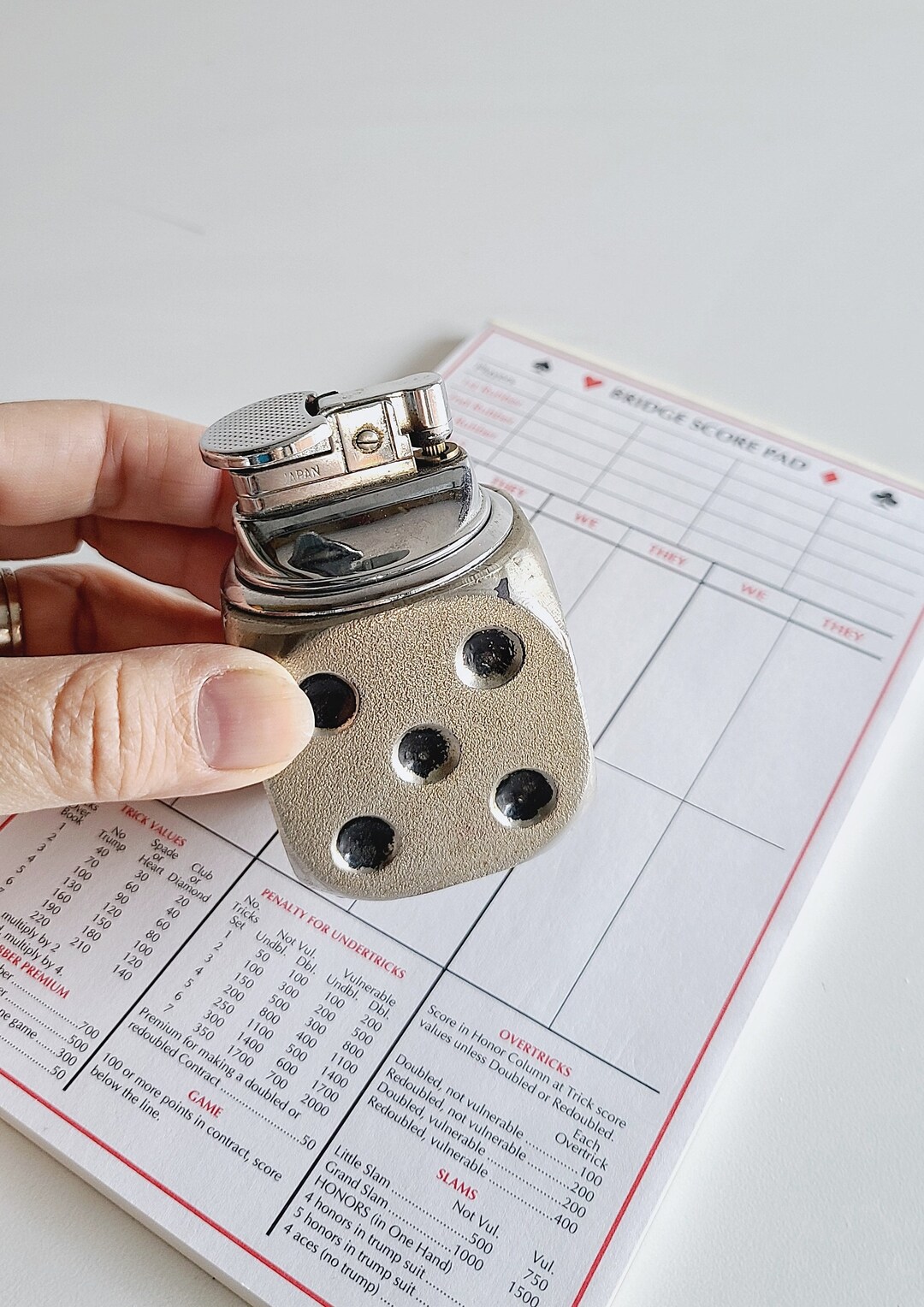 Vintage Metal Dice Table Lighter Smoking Accessories Gas Etsy